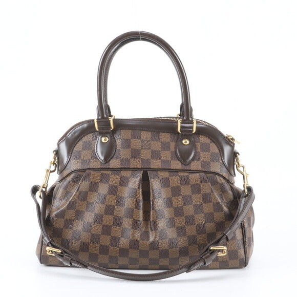 Louis Vuitton Handbags - LOUIS VUITTON Brown Damier Leather Shoulder Bag